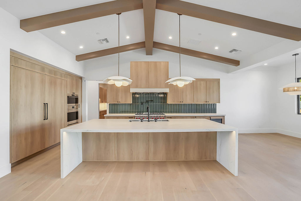 The kitchen of Charter Oak, an Ella Lee home in Scottsdale
