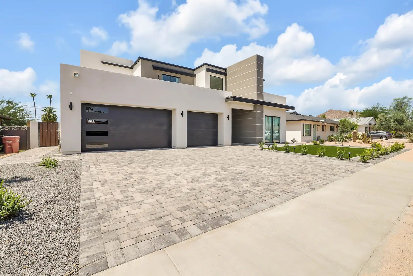 A modern two-story custom home by Ella Lee Homes